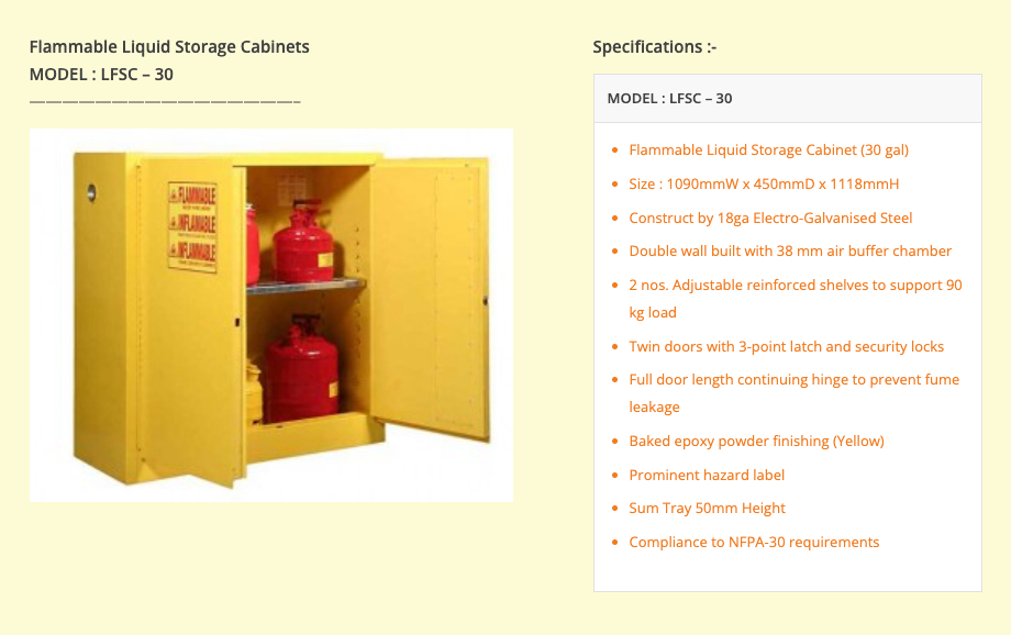 Flammable Liquid Storage Cabinets - 30gal - Image 2